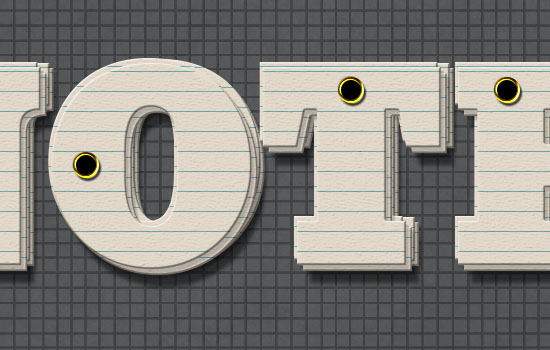 Note Cards Text Effect step 5