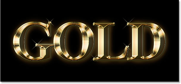 Turning Text Into Gold Create A GoldPlated Text Effect