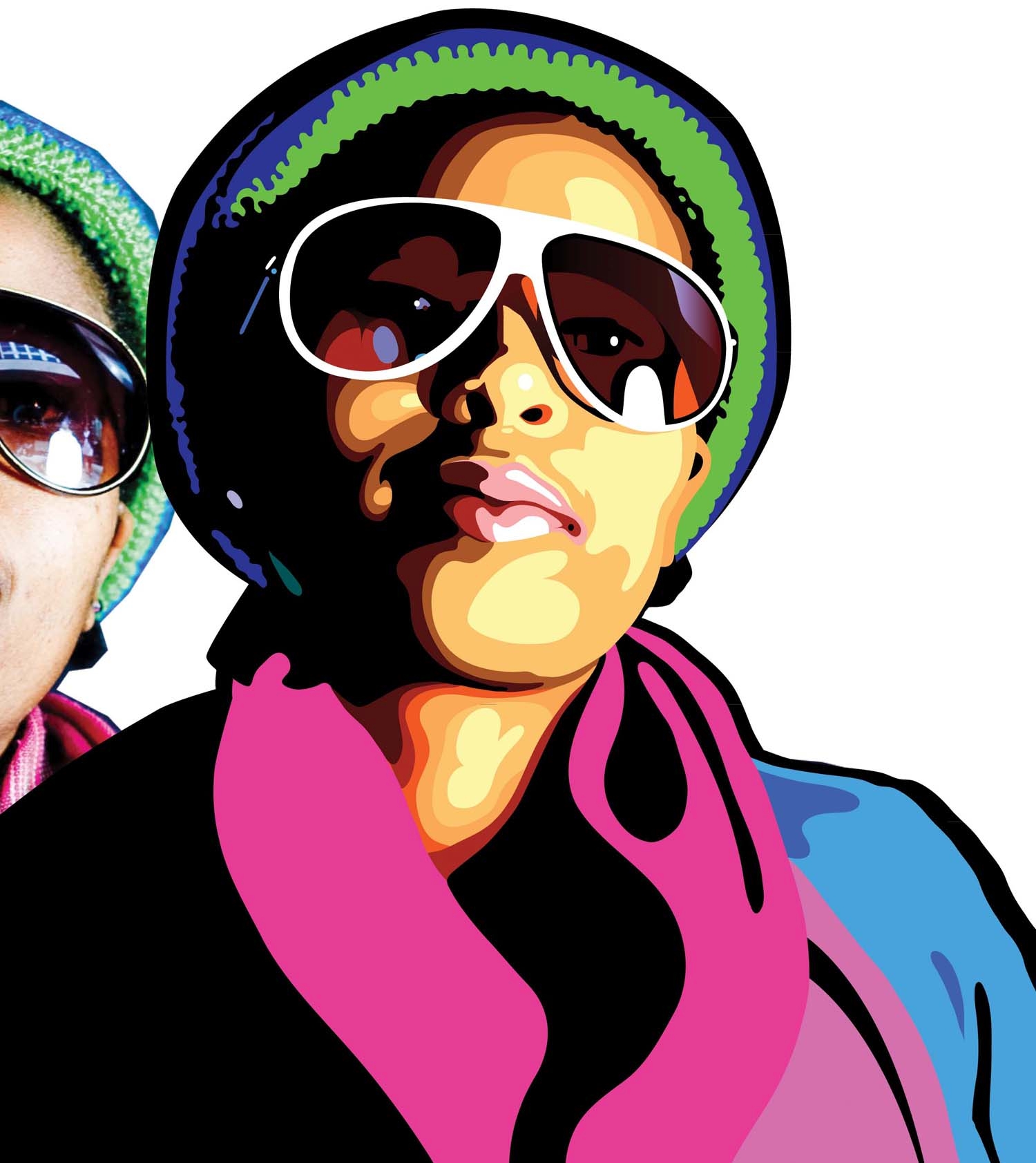 Create a stylish vector portrait in Illustrator and